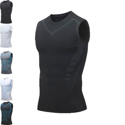 AcidFlow™ Men's Compression Shaping Vest — Sculpt. Tone. Perform.